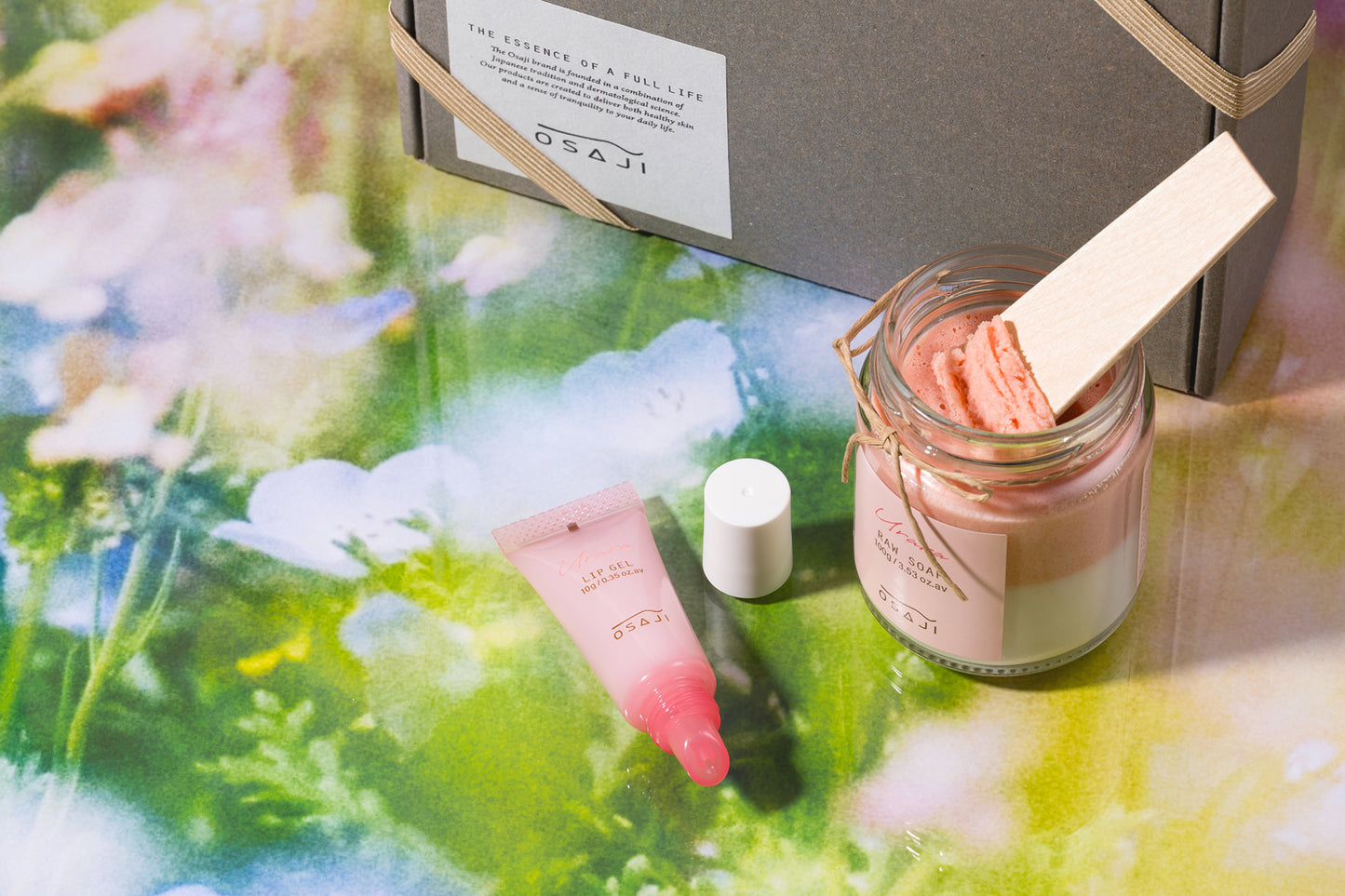 Urara Raw Soap & Lip Gel Gift Set